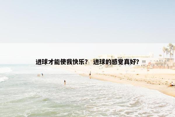 进球才能使我快乐？ 进球的感觉真好？