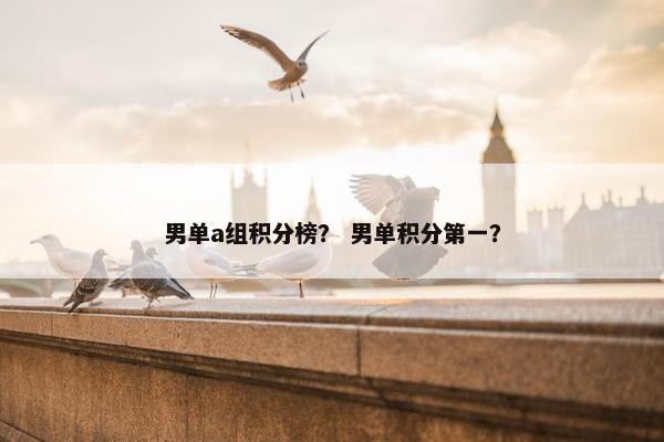 男单a组积分榜？ 男单积分第一？
