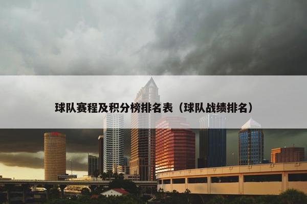球队赛程及积分榜排名表（球队战绩排名）