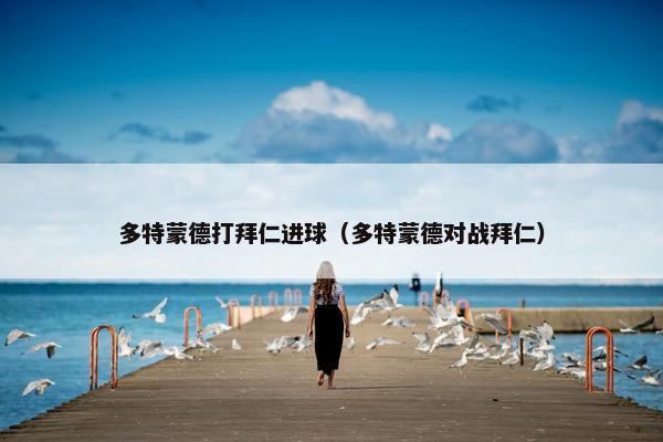 多特蒙德打拜仁进球（多特蒙德对战拜仁）