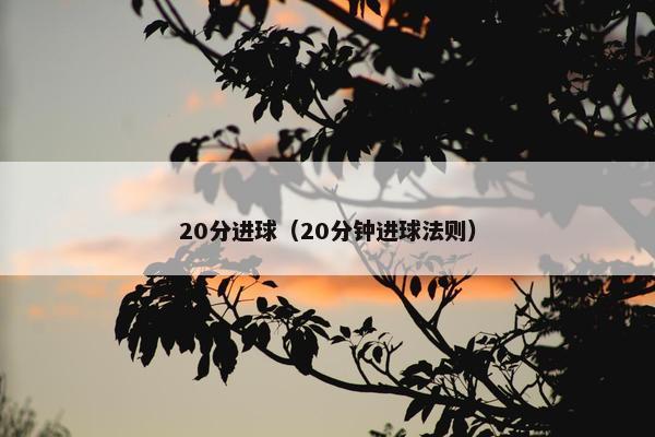 20分进球（20分钟进球法则）