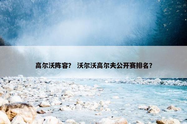 高尔沃阵容？ 沃尔沃高尔夫公开赛排名？