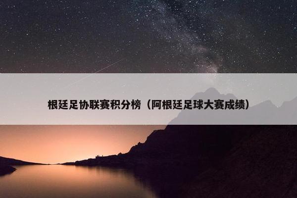 根廷足协联赛积分榜（阿根廷足球大赛成绩）