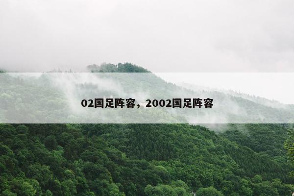 02国足阵容，2002国足阵容