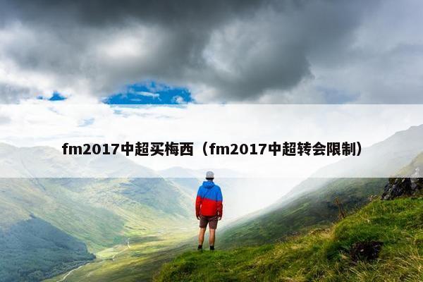 fm2017中超买梅西（fm2017中超转会限制）