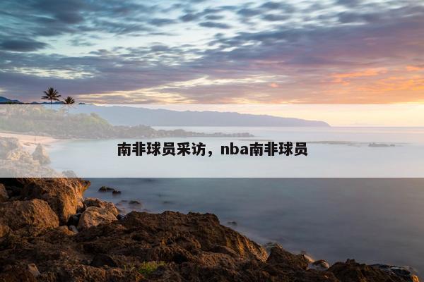 南非球员采访，nba南非球员