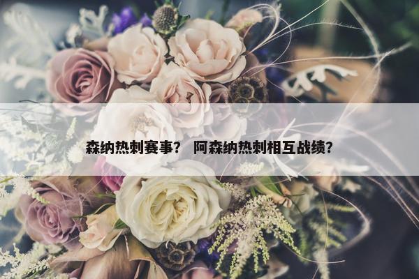 森纳热刺赛事？ 阿森纳热刺相互战绩？
