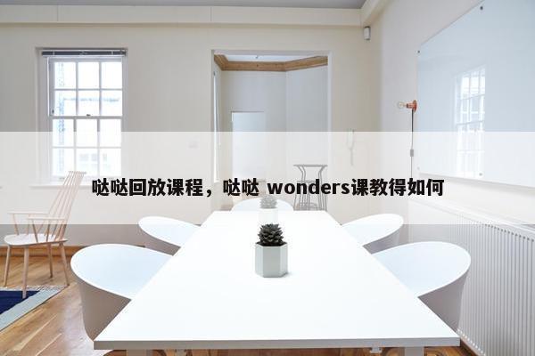 哒哒回放课程，哒哒 wonders课教得如何