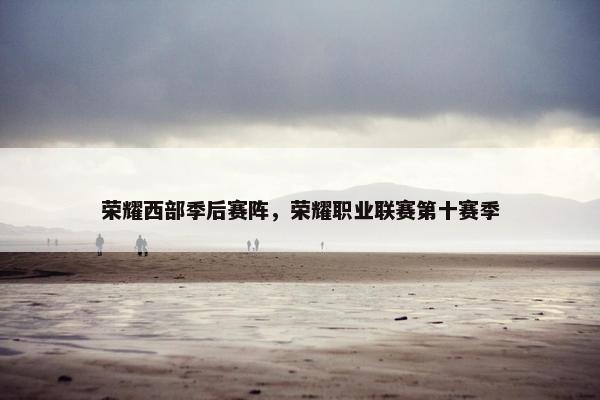 荣耀西部季后赛阵，荣耀职业联赛第十赛季