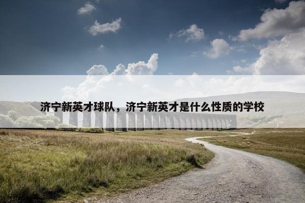 济宁新英才球队，济宁新英才是什么性质的学校