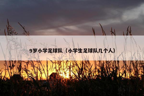 9岁小学足球队（小学生足球队几个人）