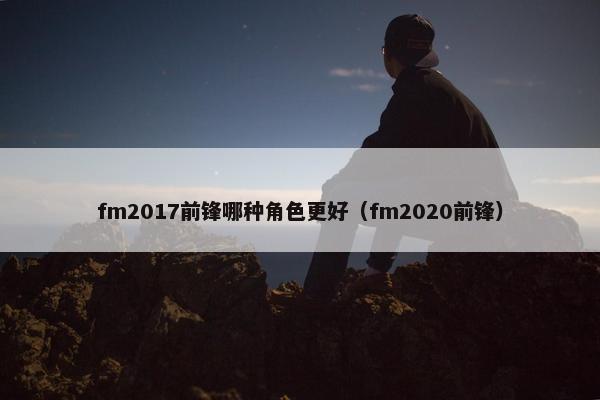 fm2017前锋哪种角色更好（fm2020前锋）