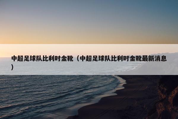 中超足球队比利时金靴（中超足球队比利时金靴最新消息）