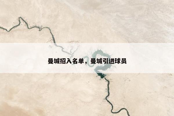 曼城招入名单，曼城引进球员