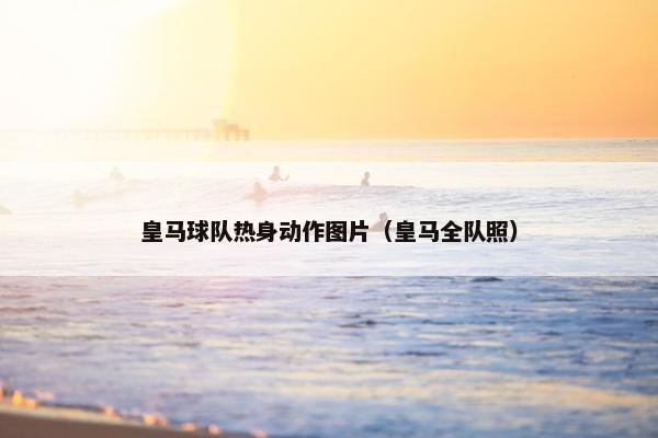 皇马球队热身动作图片（皇马全队照）