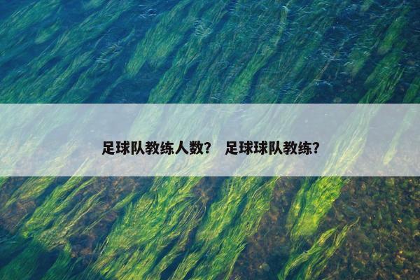 足球队教练人数？ 足球球队教练？