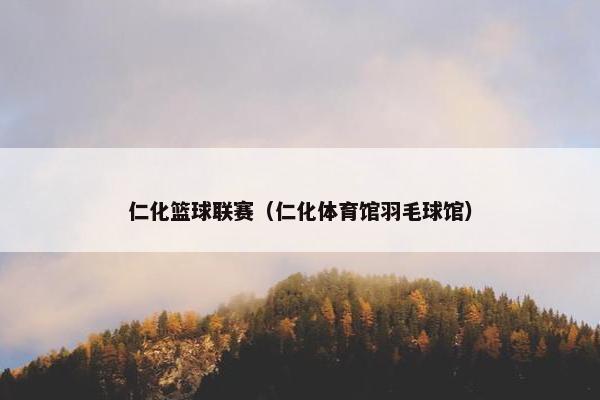 仁化篮球联赛（仁化体育馆羽毛球馆）