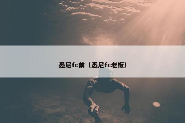 悉尼fc前（悉尼fc老板）