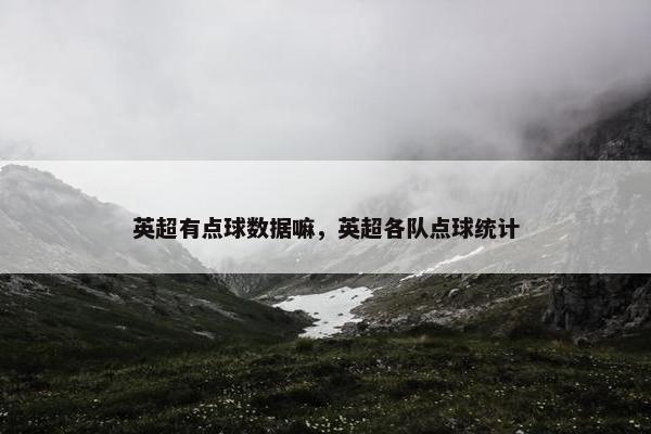英超有点球数据嘛，英超各队点球统计
