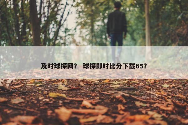 及时球探网？ 球探即时比分下载65？