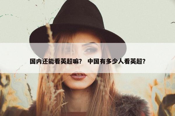 国内还能看英超嘛？ 中国有多少人看英超？