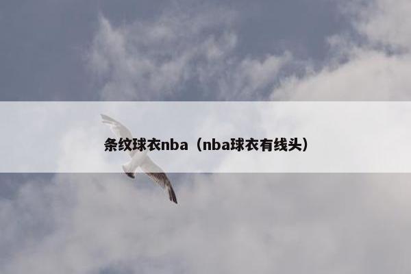 条纹球衣nba（nba球衣有线头）
