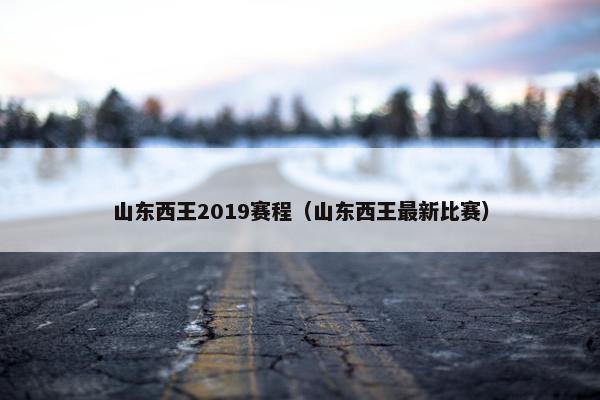 山东西王2019赛程（山东西王最新比赛）