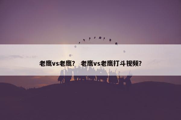 老鹰vs老鹰？ 老鹰vs老鹰打斗视频？