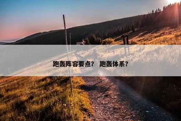 跑轰阵容要点？ 跑轰体系？