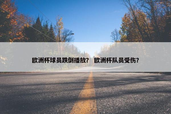 欧洲杯球员跌倒播放？ 欧洲杯队员受伤？