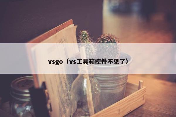 vsgo（vs工具箱控件不见了）