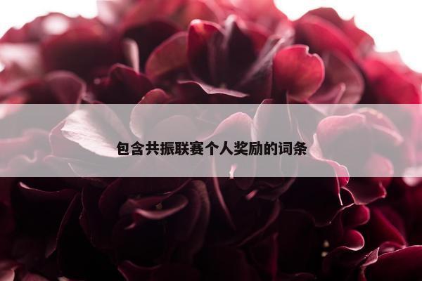 包含共振联赛个人奖励的词条