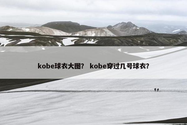 kobe球衣大图？ kobe穿过几号球衣？
