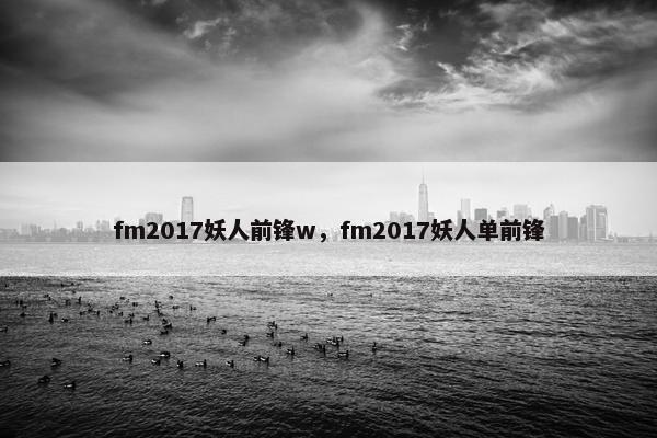 fm2017妖人前锋w，fm2017妖人单前锋