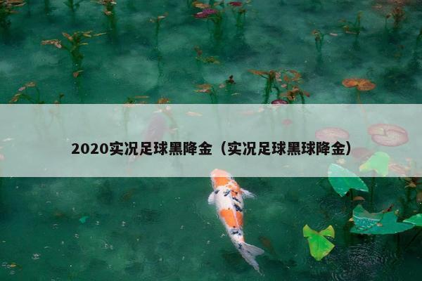 2020实况足球黑降金（实况足球黑球降金）