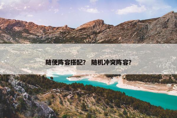 随便阵容搭配？ 随机冲突阵容？