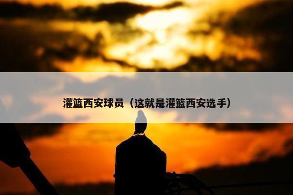 灌篮西安球员（这就是灌篮西安选手）