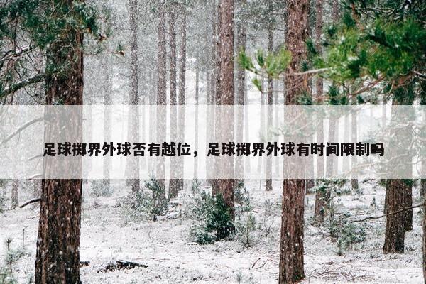 足球掷界外球否有越位，足球掷界外球有时间限制吗