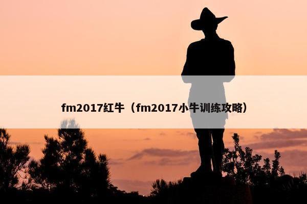 fm2017红牛（fm2017小牛训练攻略）