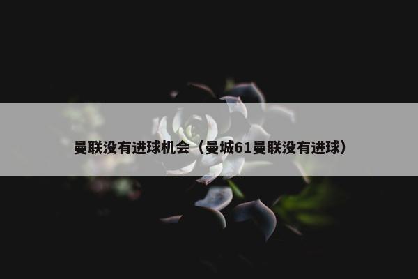 曼联没有进球机会（曼城61曼联没有进球）