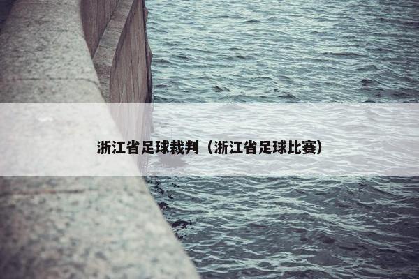 浙江省足球裁判（浙江省足球比赛）