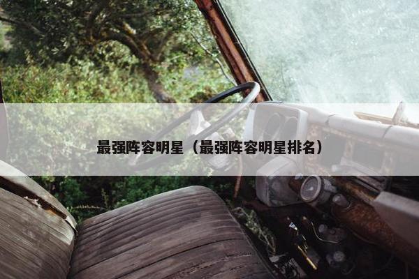 最强阵容明星（最强阵容明星排名）