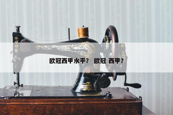 欧冠西甲水平？ 欧冠 西甲？