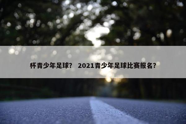 杯青少年足球？ 2021青少年足球比赛报名？