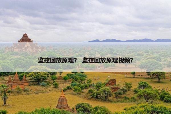 监控回放原理？ 监控回放原理视频？