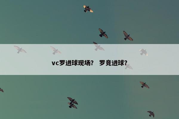 vc罗进球现场？ 罗竞进球？
