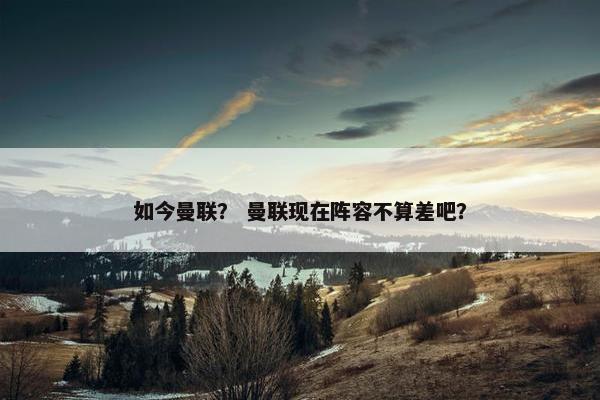 如今曼联？ 曼联现在阵容不算差吧？