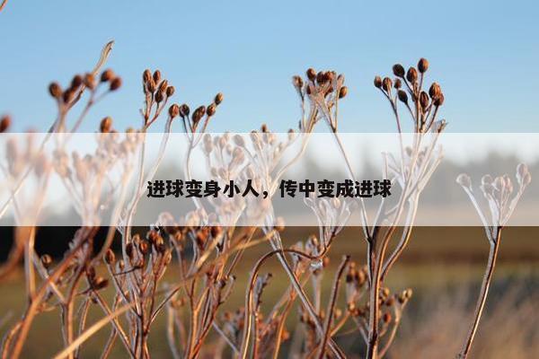 进球变身小人，传中变成进球