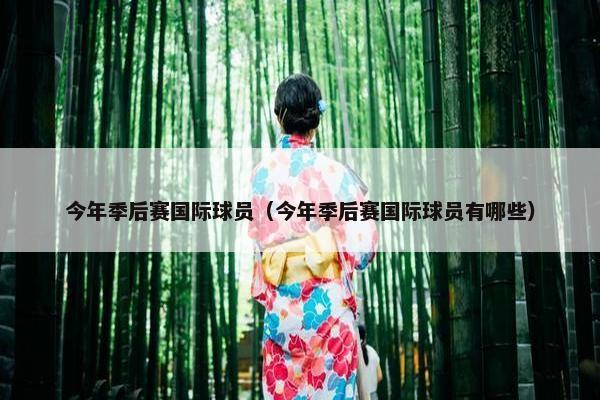 今年季后赛国际球员（今年季后赛国际球员有哪些）