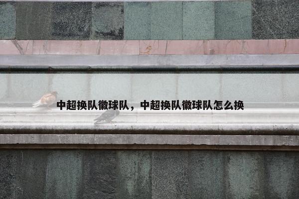 中超换队徽球队，中超换队徽球队怎么换